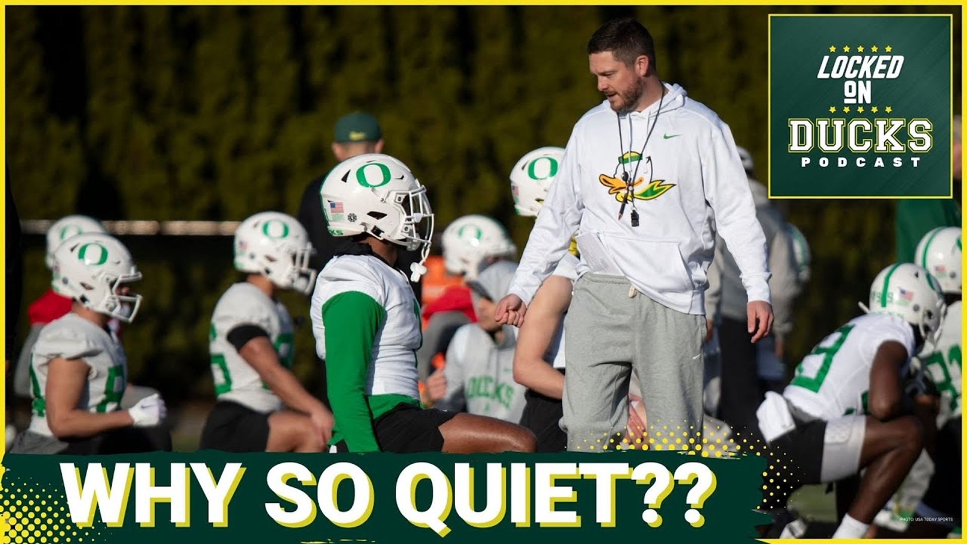Oregon Football recruiting has been quiet in the 2025 cycle as Spring practice gets back under way. How much of an impact will losing RB coach Carlos Locklyn have?