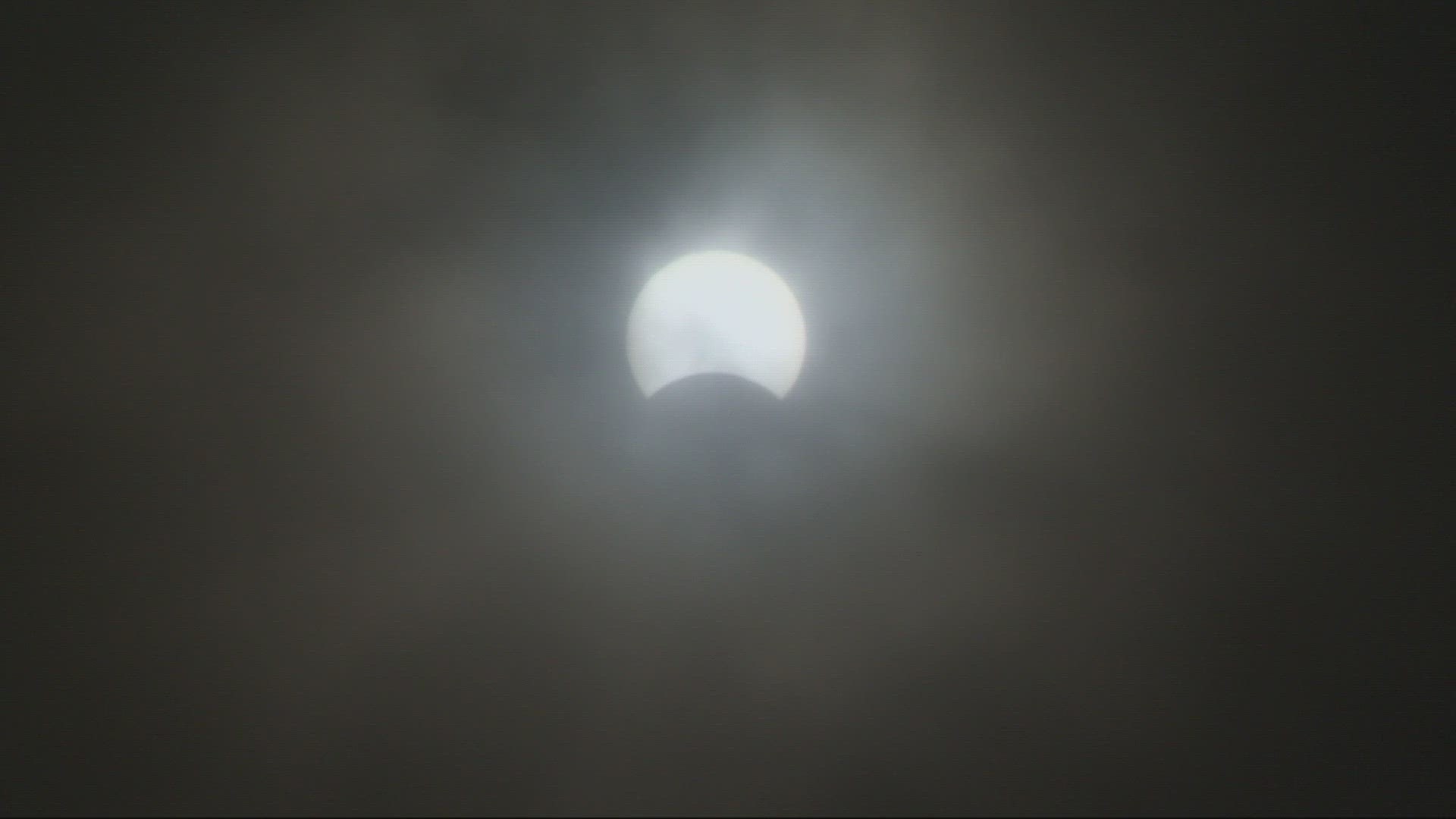 OMSI hosted an eclipse viewing party with an option for people to watch a live NASA feed from inside the planetarium.