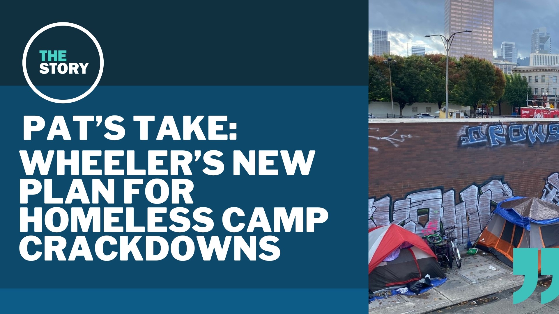 Portland Mayor Ted Wheeler has introduced a new plan for cracking down on homeless camps as an alternative to the city's current daytime ban.